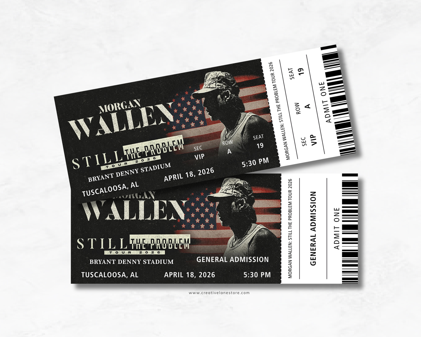 Custom Concert Souvenir Tickets (2026)