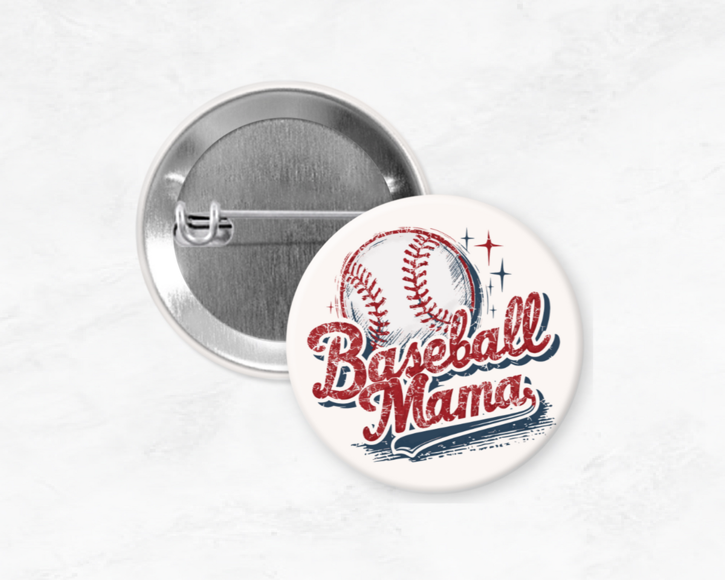 Baseball Mama Pin