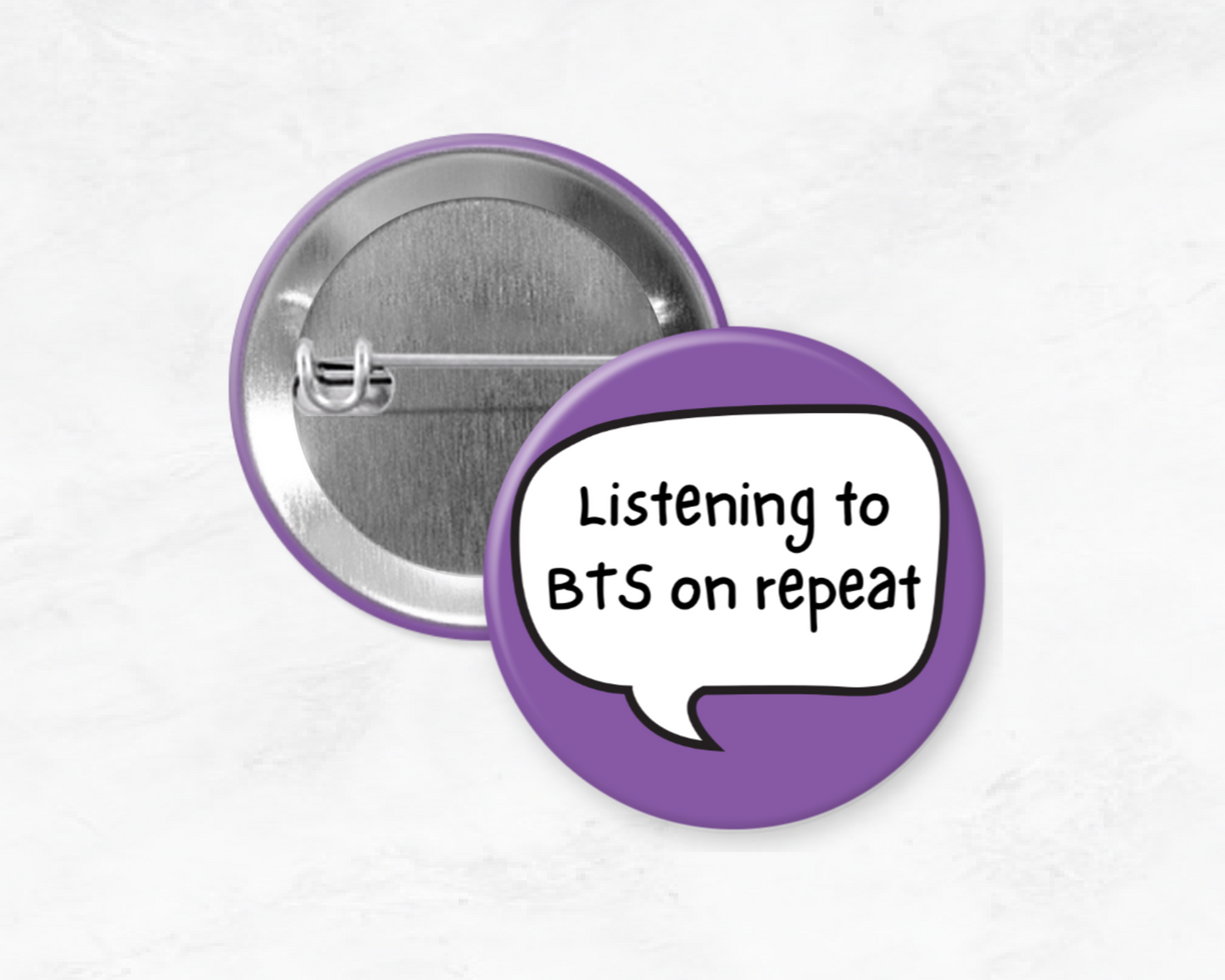 BTS Text Bubble Pin