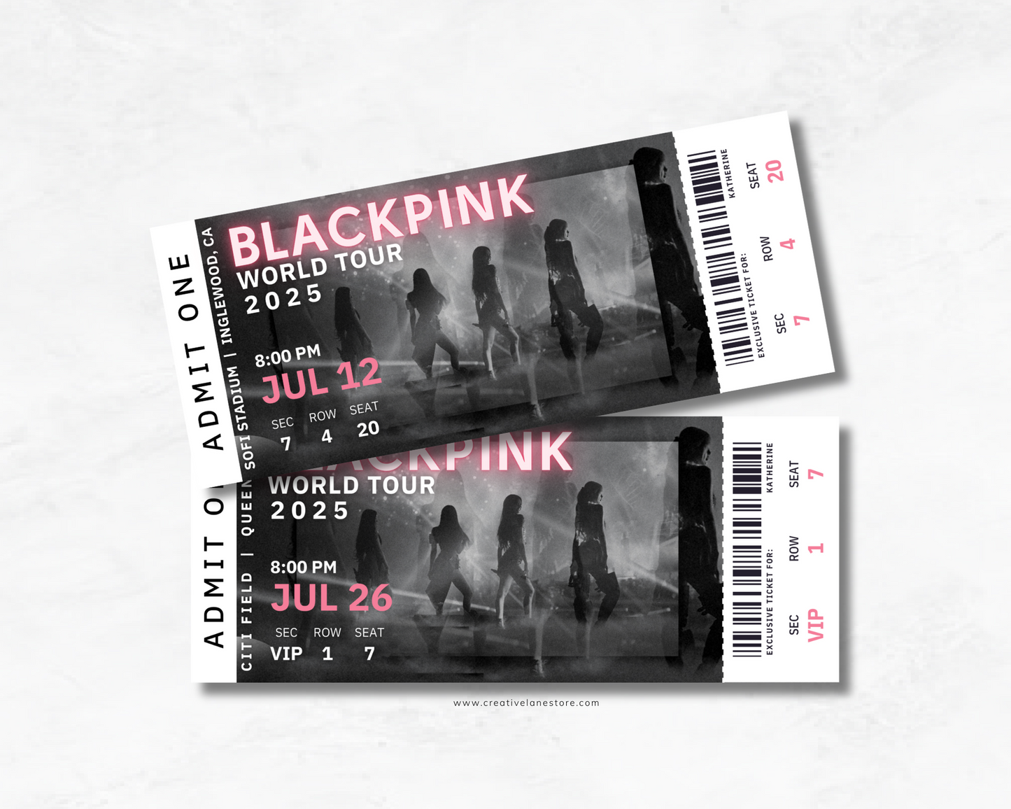 Blackpink Custom Concert Ticket