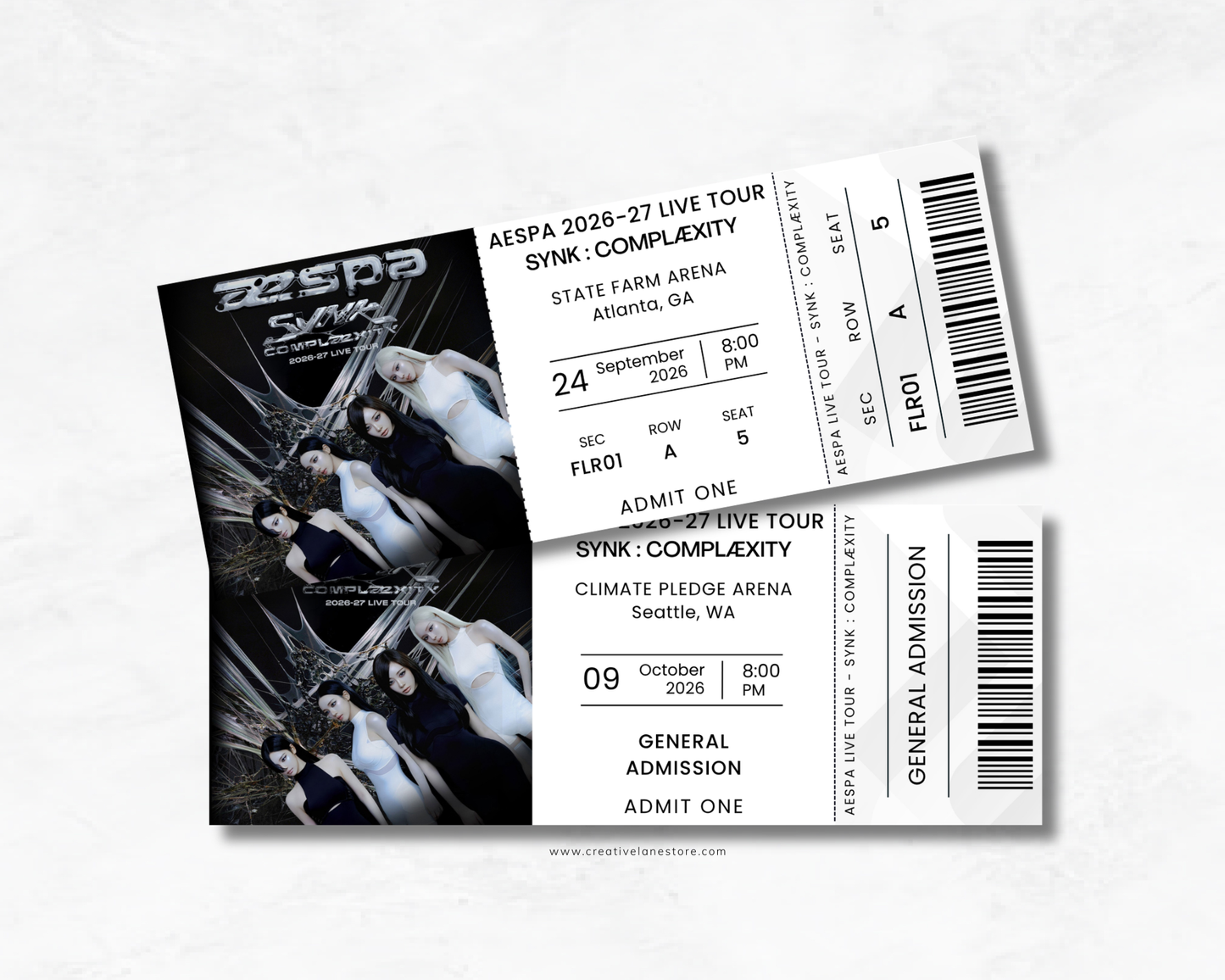 Custom K-Pop Concert Souvenir Ticket (2026)