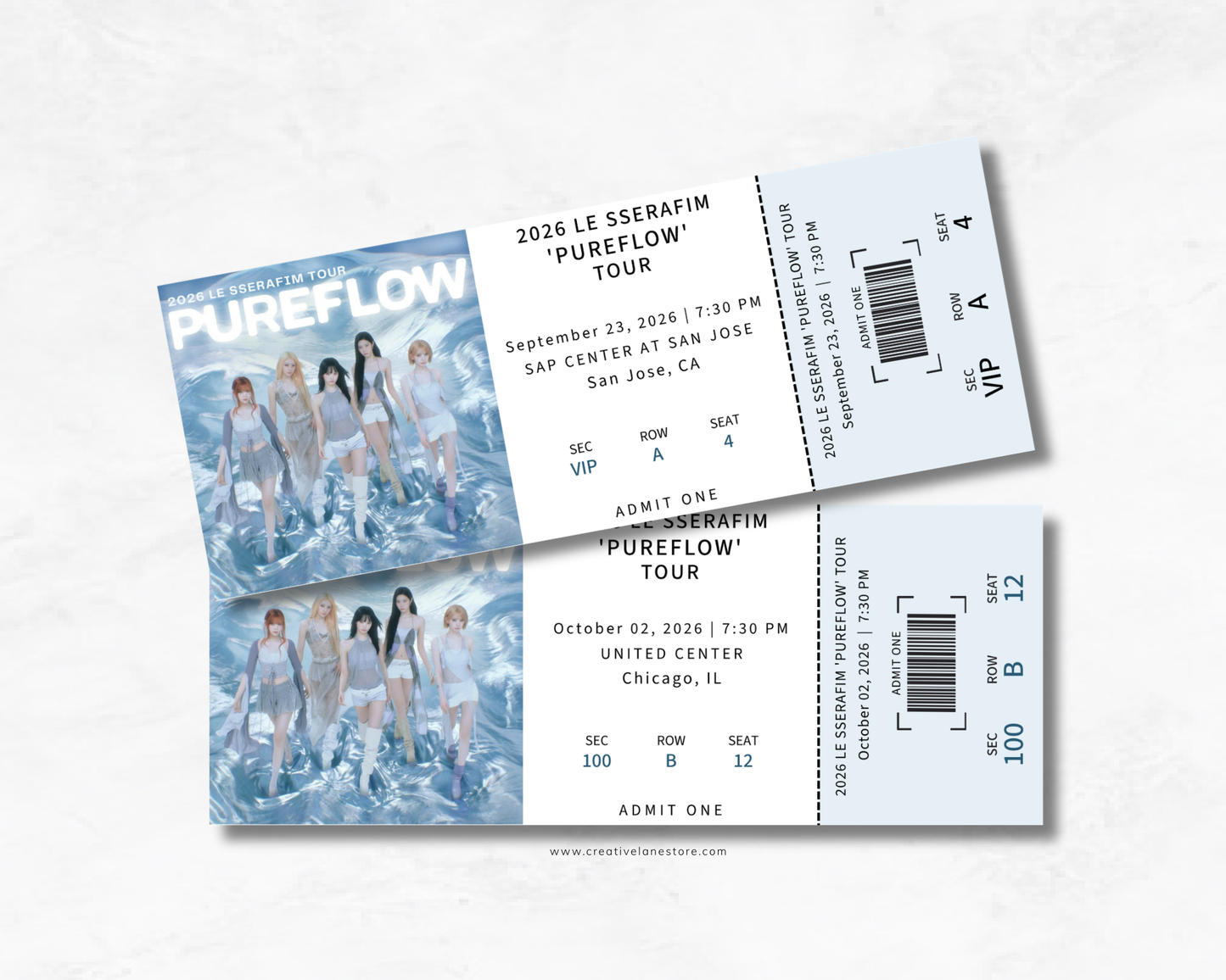 Custom K-Pop Concert Souvenir Ticket (2026)